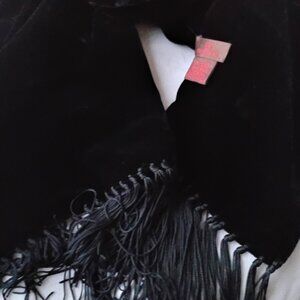 DANIER  Silk And Velvet Scarf